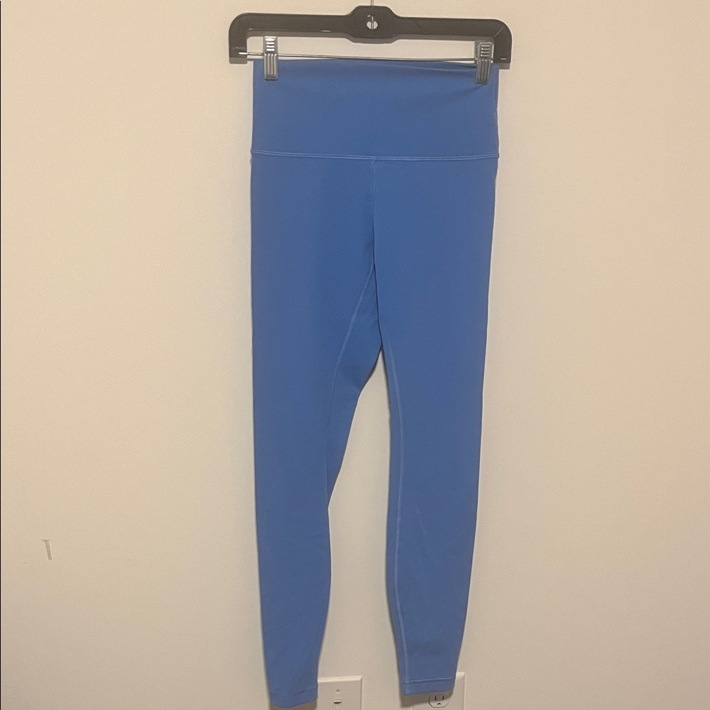 Blue Lululemon High-Waisted Leggings